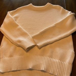 Jenni Kayne white cotton boyfriend sweater worn once